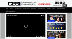 Desktop Screenshot of claybanksstudio.com