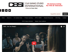 Tablet Screenshot of claybanksstudio.com